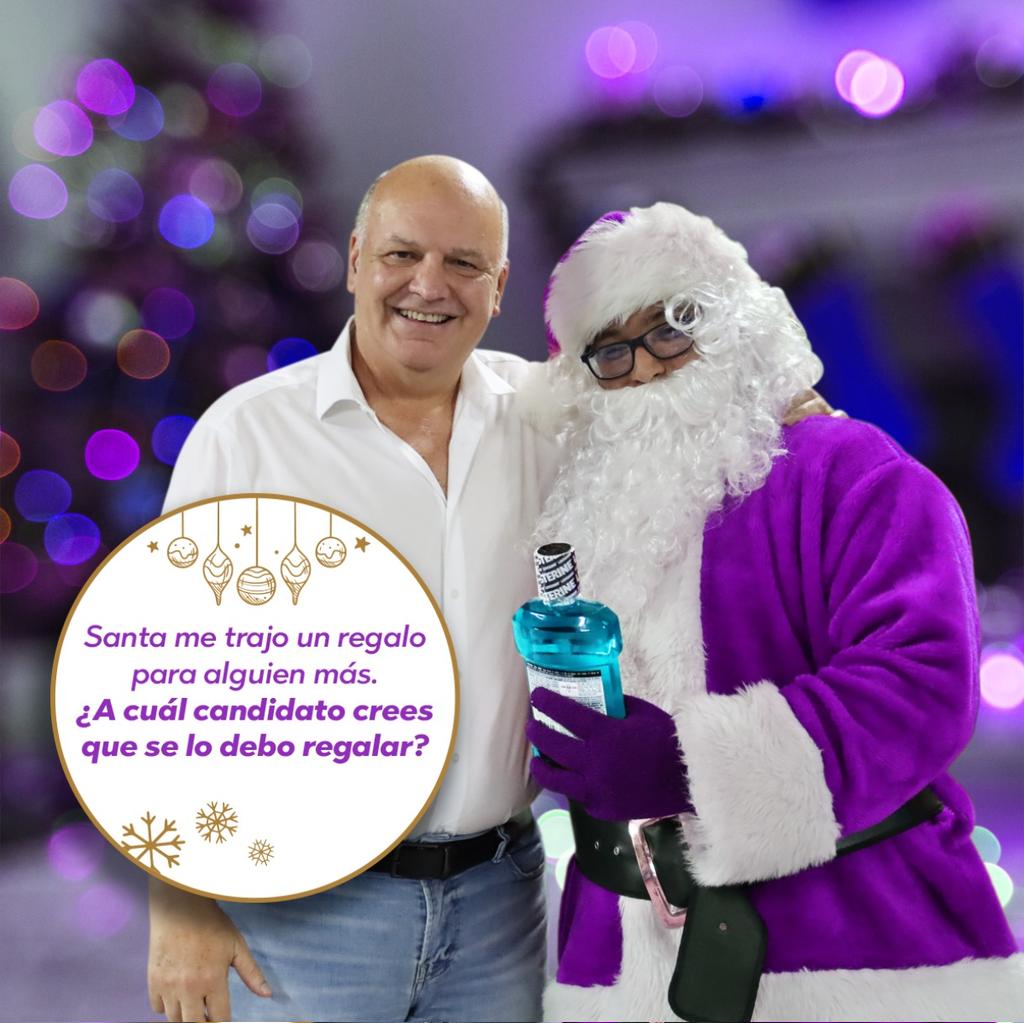 Santa me trajo un regalo para alguien más. ¿A cuál candidato crees que se lo debo regalar?
#Piza2022