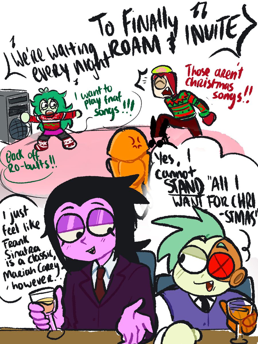 pdrawnvoxman's tweet photo. happy holidays everyone! here’s a lil doodle I drew to celebrate :] #okkoletsbeheroes #voxman https://t.co/8OMVuZsWSA