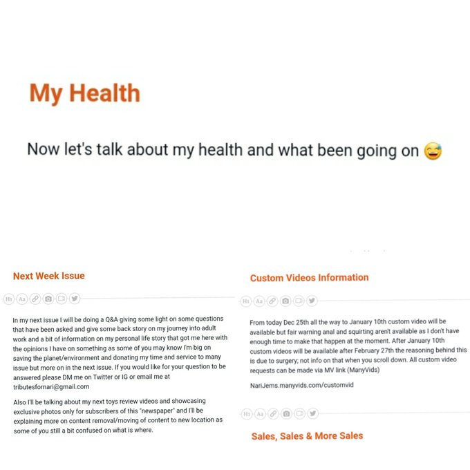 Some information my my second issue for my "newspaper" if you haven't read the first issue hit the link