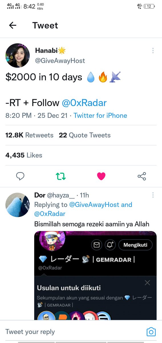 tamayo73514738's tweet photo. @GiveAwayHost @0xRadar https://t.co/C4x8iw9hVb