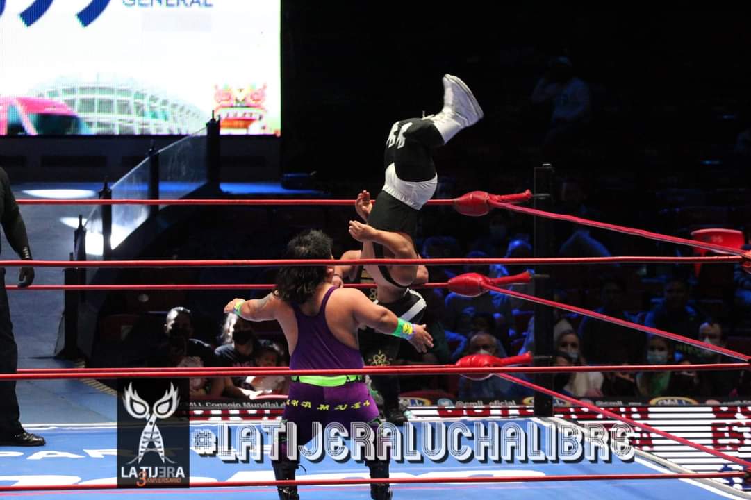 LaTijeraLucha's tweet photo. Espectacular función navideña por parte del #CMLL, en la que los microrufianes #Chamuel, #MicroAtomo y #Mije derrotan a unos espectaculares y atrevidos #MicroGemelosDiablo quienes se acompañaron de #ElGallito...
#latijeraluchalibre https://t.co/IFt6MHw1Wp