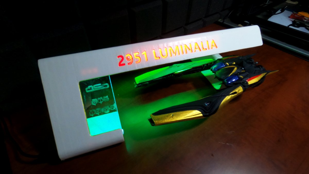 GuildsTech's tweet photo. 2951 Manufacturer Season's Contest
BANU Defender 3d printed Luminalia Greeting Card
video: https://t.co/osRtU9DaJg
Made by ImmoTech
#HappyHolidays #StarCitizen #maxsleighload 
@RobertsSpaceInd https://t.co/K0NsJ7FuCX