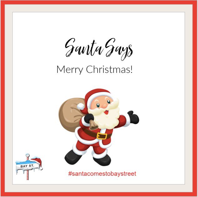 Santa Comes To Bay Street tweet media