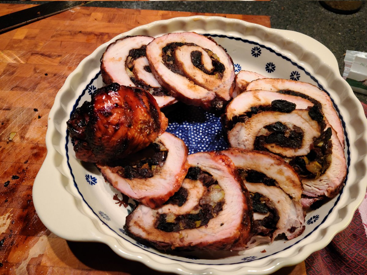 nikgregory's tweet photo. Christmas roast pork loin https://t.co/R4UhT07KBD