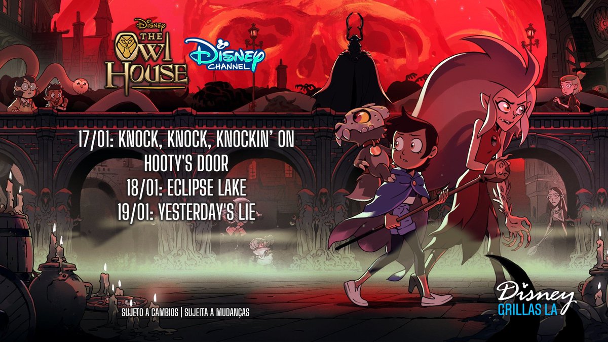 mundodymas's tweet photo. A partir de mañana se estrenan nuevos episodios de la 2da temporada de #TheOwlHouse: La Casa Búho en Disney Channel LA
A partir de amanhã estreiam novos episódios da segunda temporada de The Owl House: A Casa Coruja no Disney Channel Brasil
🇵🇪 8:25am
🇦🇷🇨🇱🇲🇽🇨🇴🇧🇷 10:25am
🇻🇪 11:24am https://t.co/1tHPWVZFMa