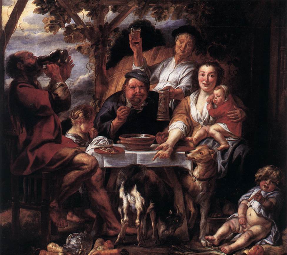 JacobJordaens's tweet photo. Eating Man #baroque #jacobjordaens https://t.co/evzmAVs5co