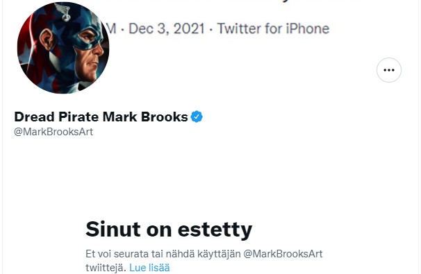 KauppinenMartti's tweet photo. Pronouns in bio Mark Brooks has a problem with someone saying they are super straight in their bio, lol
#Comic #Comics #Mainstream #MainstreamComics https://t.co/PmtIgby6kG