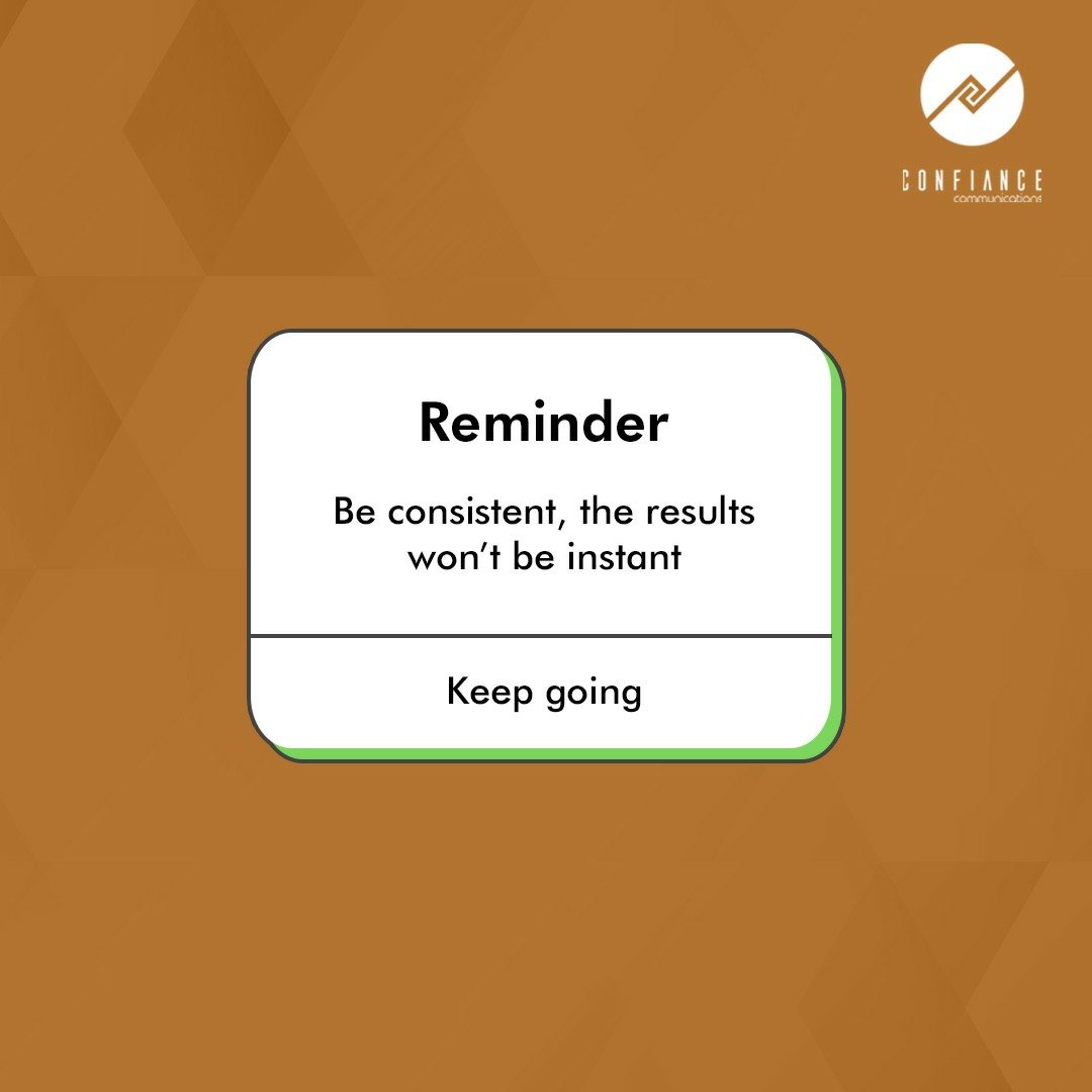 ConfianceComm's tweet image. Success is the sum of small efforts repeated day by day. So stay calm and keep going!

#ConfianceCommunications #PR #Publicrelationstips #JustPRThings #PRProfessional #agencywithanedge #deliveryonpromise
