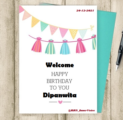 RRS_InnerVoice's tweet photo. @dipanwitakanji @Twitter @itsSSR Welcome...
Happy Birthday To You
Dipanwita🙏👍

CBI SSR Fans Waiting 4 Update
CBI Resolve SSR Murder Case https://t.co/dtoU0MvkJK
