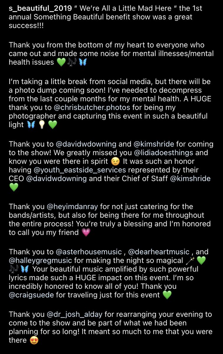 SBeautiful2019's tweet photo. #musicandmentalhealth #MentalHealthAwareness #MentalHealthMatters #SuicidePrevention #SuicideAwareness #DepressionAwareness #AnxietyAwareness #BipolarAwareness #YouAreNotAlone #YouMatter #EndTheStigma 

@asterhousemusic @dearheartmusic @halleygregmusic @YouthEastside @danraysea https://t.co/leBkKEQWP5