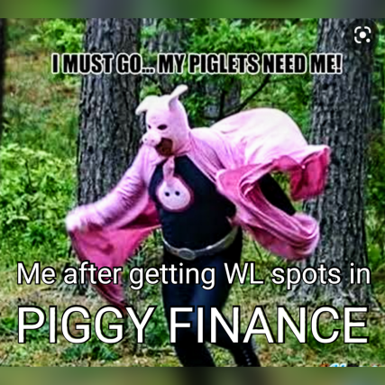 Beeee1313's tweet photo. @piggy_finance  Here i go in Peace!! https://t.co/l4zlOCTQ0R