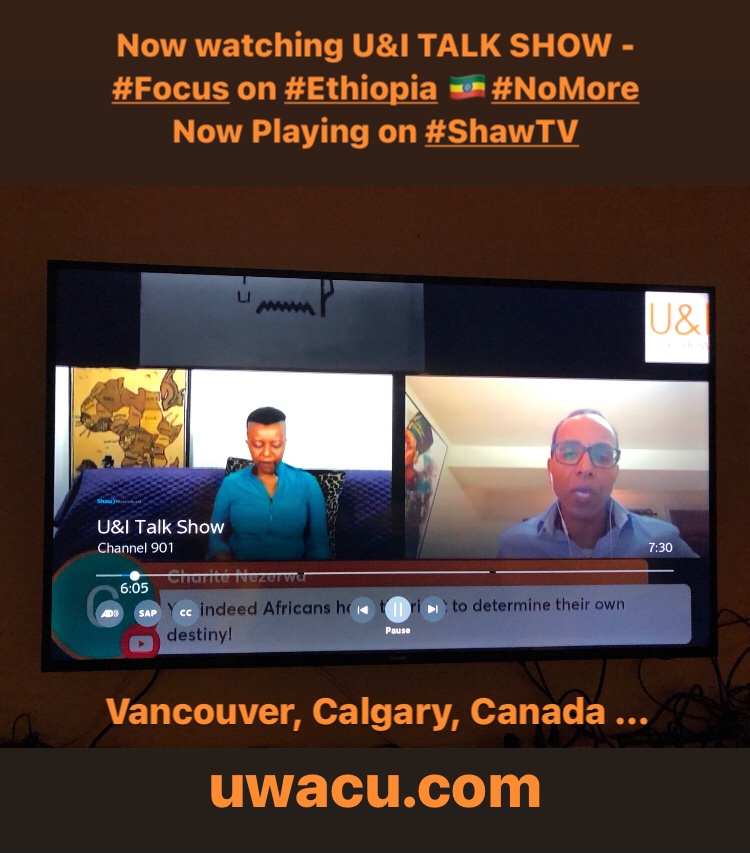 louiseuwacu's tweet photo. Merry Christmas y all. My gift my blessing this year is watching U&I TALK SHOW (https://t.co/PKYwcpKPvr) on #ShawTV informing #Canada on #Ethiopia. #NoMore lies. Peace and Love y all #Africa and beyond. #Imana
Video: https://t.co/EClxNi9CAi https://t.co/NYb17AX3Ok