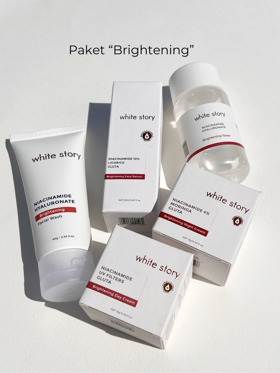 sukaskincarean's tweet photo. ✨ GIVEAWAY ✨

Btw, aku mau bagi bagi paket “acne” atau “brightening” buat 3 orang pemenang. Rulesnya sederhana banget 

- Follow @whitestoryid 
- Follow @sukaskincarean 
- RT &amp; ❤️ Tweet ini
- Reply kamu mau paket yang mana, acne/brightening

GOOD LUCK 💓 https://t.co/4fqmo3KZuY
