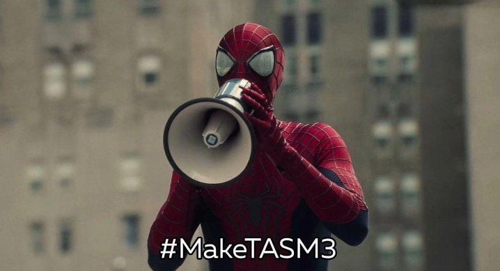 Itssan17's tweet photo. Hey Sony, you heard the man plus the 450k tweets in the support of #MakeTASM3 Do the right thing now ♥️🙌 https://t.co/g2GFFqbaF8
