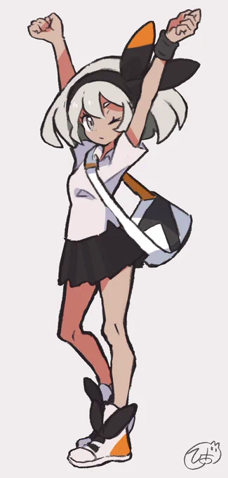 今まで描いたポケモンガールの中でも特にお気に入りのやつ✨
#ポケモン #Pokémon 