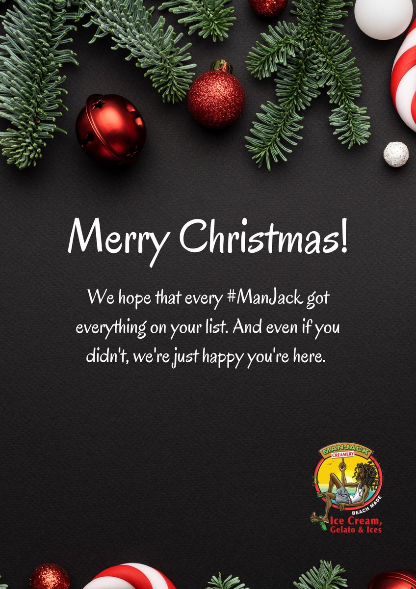 ManJackCreamery's tweet photo. Merry Christmas to every #ManJack! https://t.co/yda3JWv3Qm