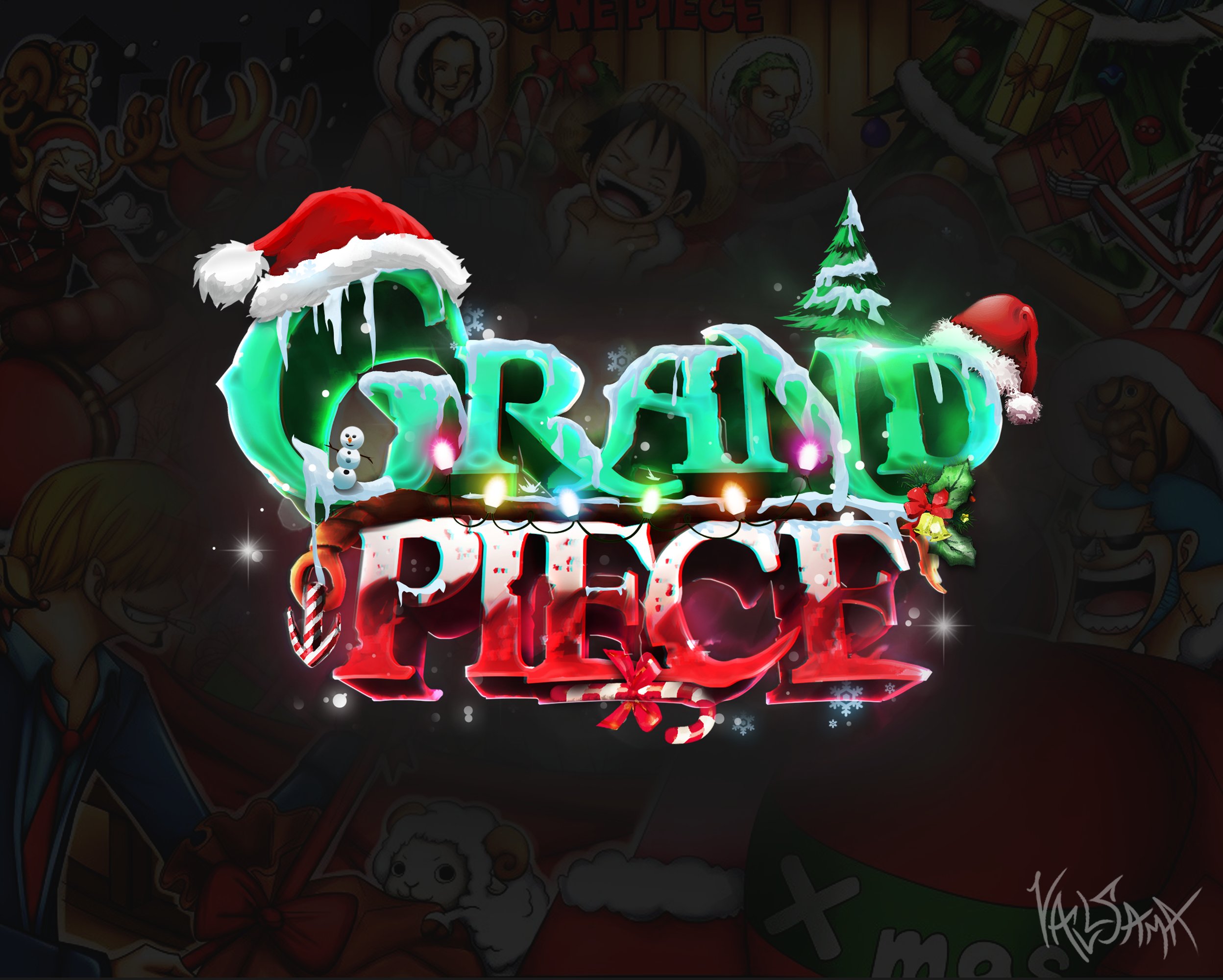 Vall - COMMS OPEN on X: Grand Piece Online Christmas Update Logo - Game  Link:  - { #RobloxDev #Robloxart