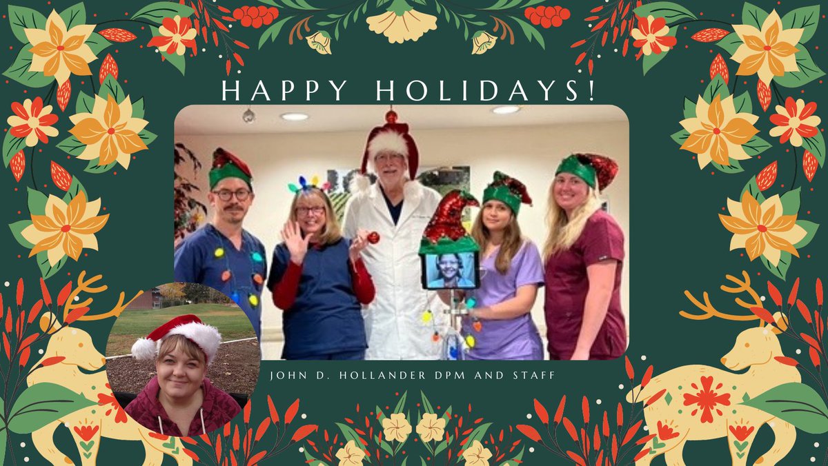 JHollanderDPM's tweet photo. Merry Christmas to you all, and happy holidays! https://t.co/3y4DGv1uFi