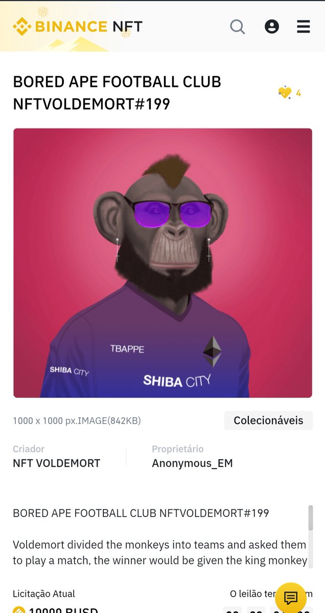 NFTHVA's tweet image. Just buy this amazing NFT 😁 ITs Mine 😇 #Binance #NFTvoldemort