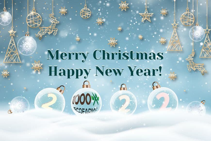 Happy Holidays from #1000ecofarms family! We hope you will celebrate the holiday season with #realfood from your local family farms! #eatlocal #sustainableag