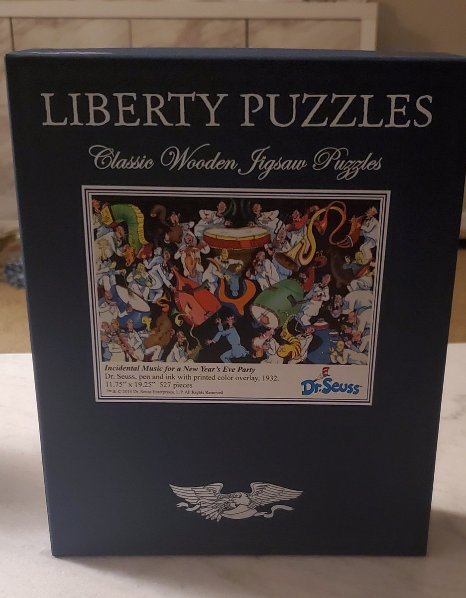 mrjohnsmath's tweet photo. Holiday tradition of doing jigsaw puzzles with my nephews and dad. Next up: Dr. Seuss. https://t.co/NsonXFeNd5