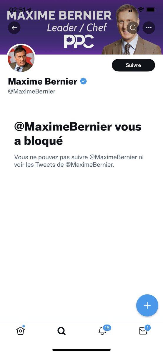 WinifredPug's tweet photo. OMG! Maxime Bernier blocked me😳!

Imagine being insecure enough to block an adorable little dog like me.
I don't think he likes my barking; I must be scaring him 😀🐾 !

#FoolishHuman 
#WinifredThePug https://t.co/GtlPGNbOpB