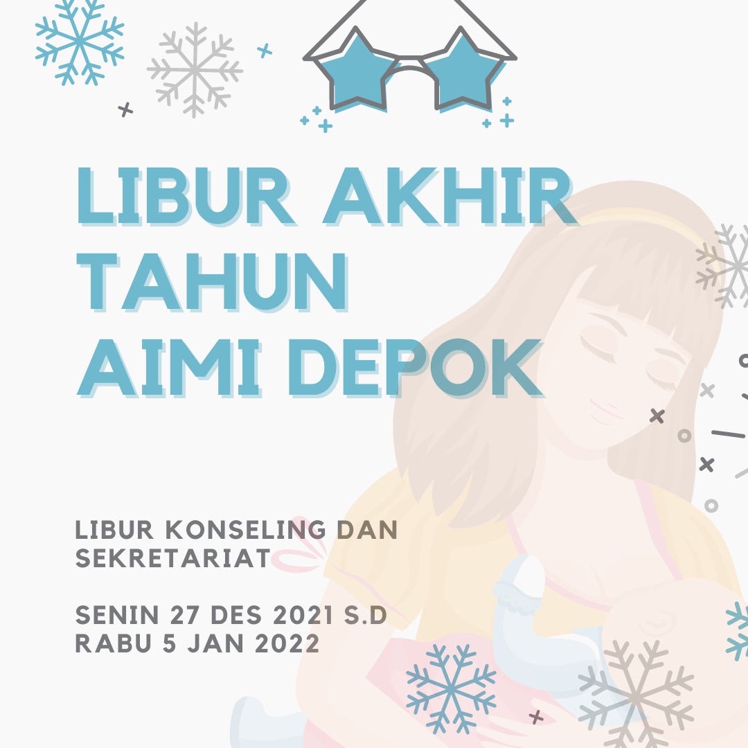 Menjelang akhir tahun 2021, AIMI Depok ikutan libur juga ya Breastfriends, semoga semua dalam keadaan sehat.

Keep breastfeeding with love and see you all next year ❤❤❤

#aimidepok
#liburan 
#breastfeedingsupporters 
#breastfeeding