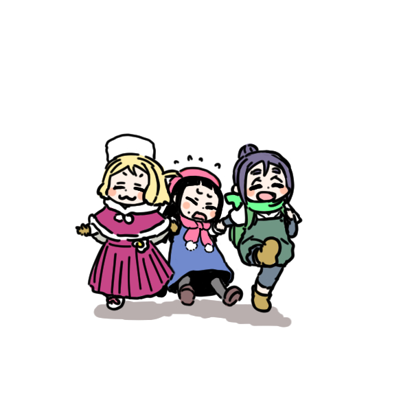 黒澤ダイヤ ,松浦果南 ,小原鞠莉 「ことし描いたさんねんせい詰め 」|sinano-ya@twoのイラスト