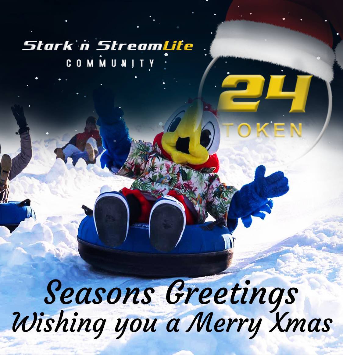 AmalrichStaci's tweet image. Merry Christmas from the Stark n’ Stream Community to everyone #December #Christmas #Viral #24token #Tokensale #NFTCommunity