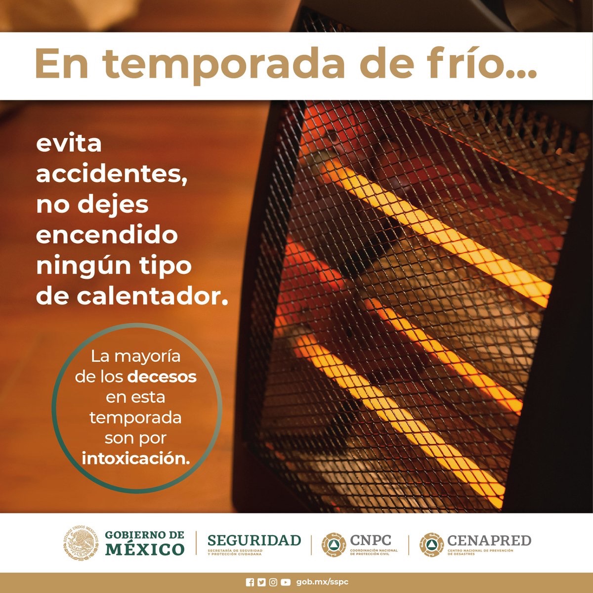 CNPC_MX's tweet photo. 💤No dejes encendido ningún tipo de calentador, ya que produce monóxido de carbono, un gas 💨 sin color, olor y más ligero que el aire, tan peligroso que, incluso, puede provocar la muerte.☠️ https://t.co/BiBbB72IL1