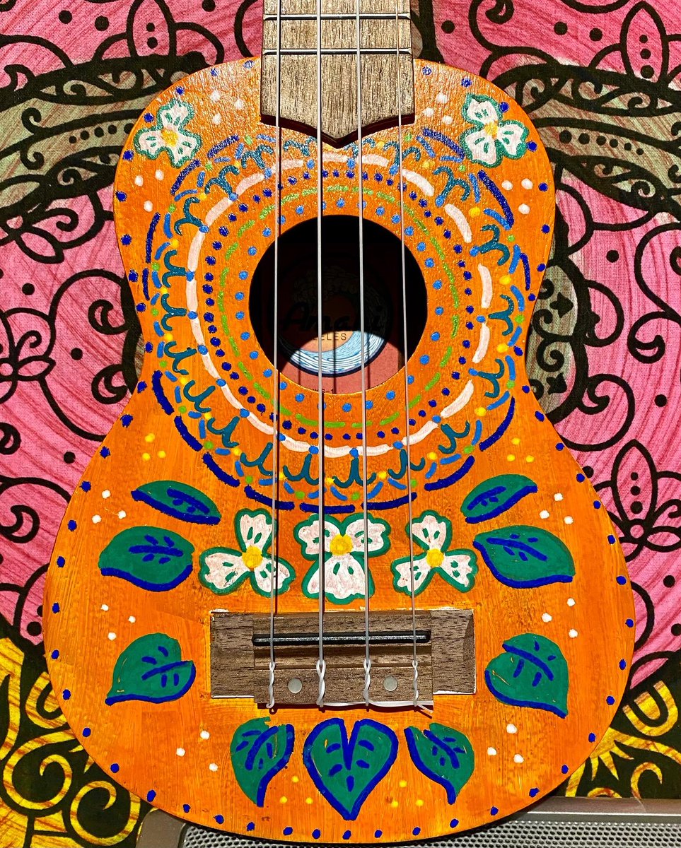 Scufflemss's tweet photo. I #painted my new @AmahiUkulele today, thank you Caretaker for my new lovely instrument. https://t.co/bR19Z1Yxv9