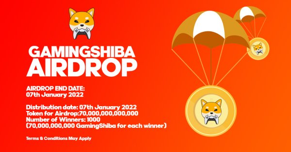 CebokReborn's tweet photo. 🚀 COMING EVENT!!! $5,000 AIRDROP Reward Campaign

🏆 The total giveaway amount is up to 70 Trillion $GamingShiba tokens.

📌 Join now: https://t.co/QjP8NrfXJe

⏰ End date: 12:00AM UTC JAN 07th 2022 https://t.co/jfTLFbS2FX