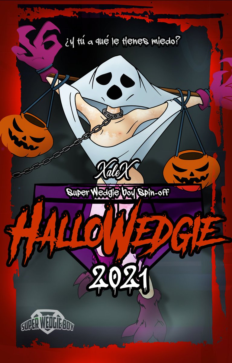 calzonville's tweet photo. 👻Trick or Treat!💀 ¡Hola, amigos! finalmente llegó Halloween, una de las fiestas mas locas del año y que mejor forma de celebrarlo que con una buena dosis de 🩲wedgies🩲 xD. David está de vuelta en este One-shot especial llamado: “Hallowedgie”.
#wedgieboy #hallowedgie #halloween https://t.co/t8yPDnJWYO