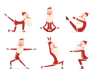 See, even Santa does his exercises 🤭