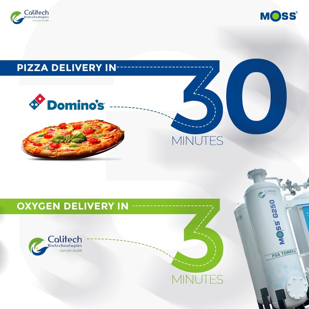 CalitechB's tweet photo. 3 minutes it is!
That's all it takes for MOSS to deliver the life-saving gas to your patients. Explore more features of MOSS only at https://t.co/MPmrqIlhHw

@PMOIndia @VPSecretariat  @CMOfficeAssam @MinistryWCD @MoHFW_GUJARAT @AyushmanNHA @SoodFoundation @gatesfoundation https://t.co/eC7u62gBYD
