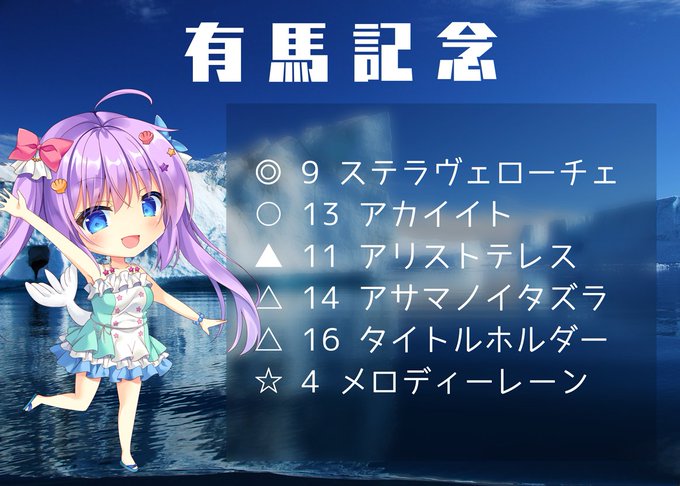 ワイド馬券のtwitterイラスト検索結果