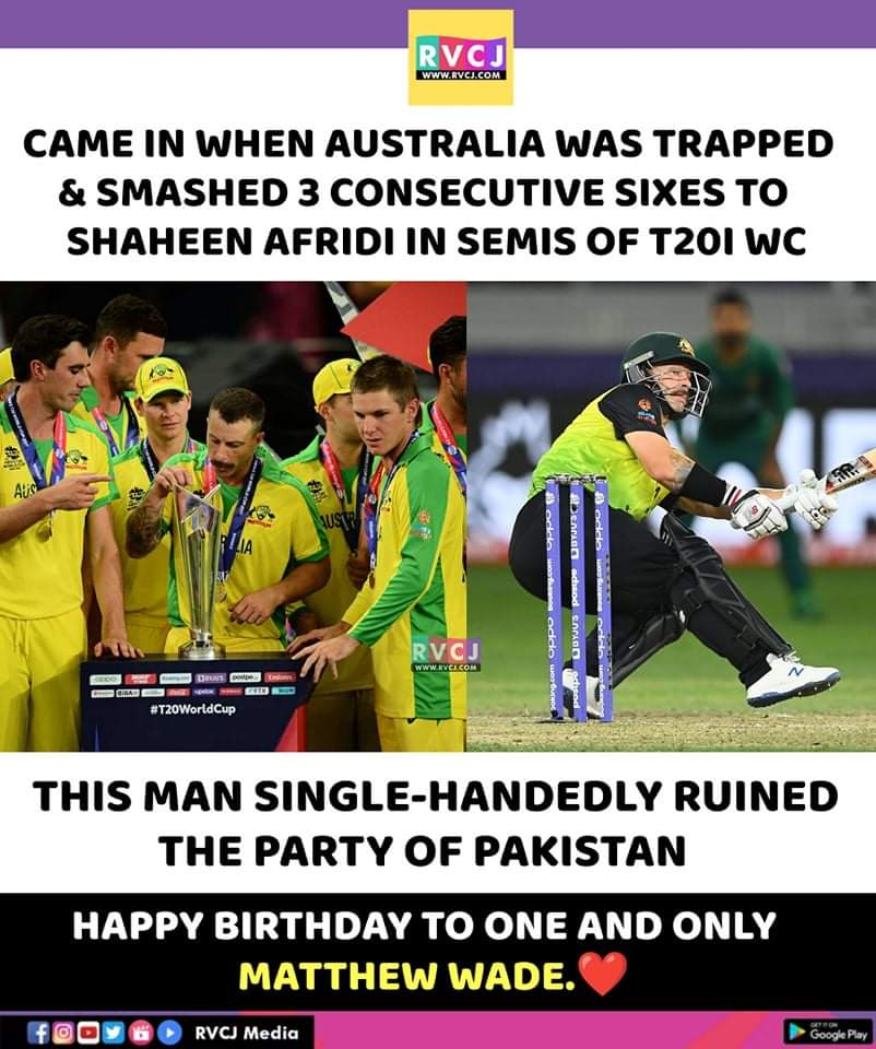 Happy Birthday Matthew Wade!  