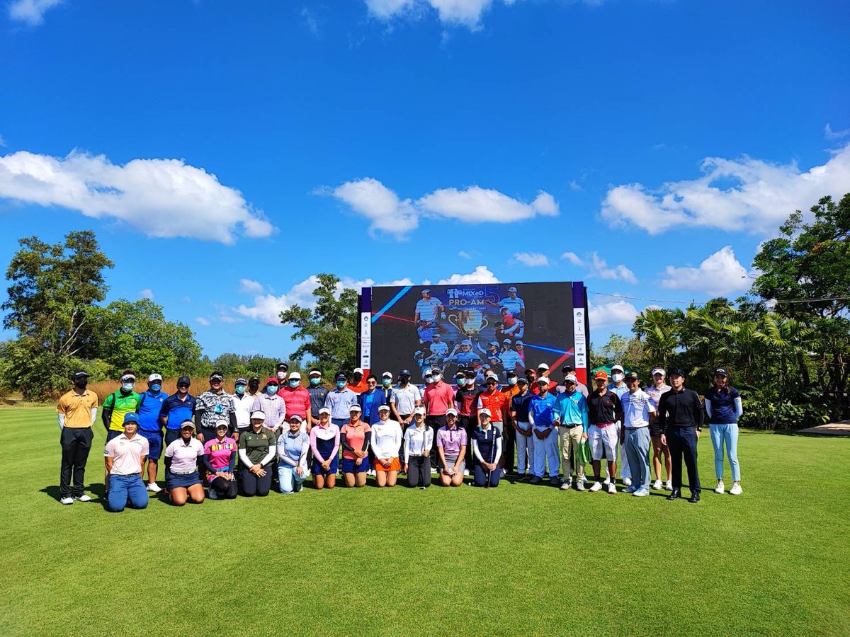 Thailand Mixed Open 2021 Pro-am, enjoy the course everyone and we look forward to some good scoring! #Thailandmixedfinalchapter2021 #thailandmixed #trustgolftour #trustgolf #aquellagolfandcountryclub #absoulutegolfservices