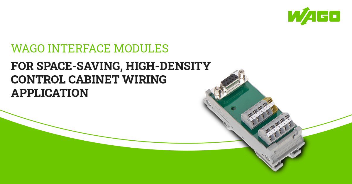 WAGOIndia's tweet image. WAGO interface modules offer a safe and maintenance-free means for connecting electronics to electrical systems. These versatile devices connect at the control level, performing signal transmission and distribution in both directions (systems/machines).

#WAGOInterfaceModules