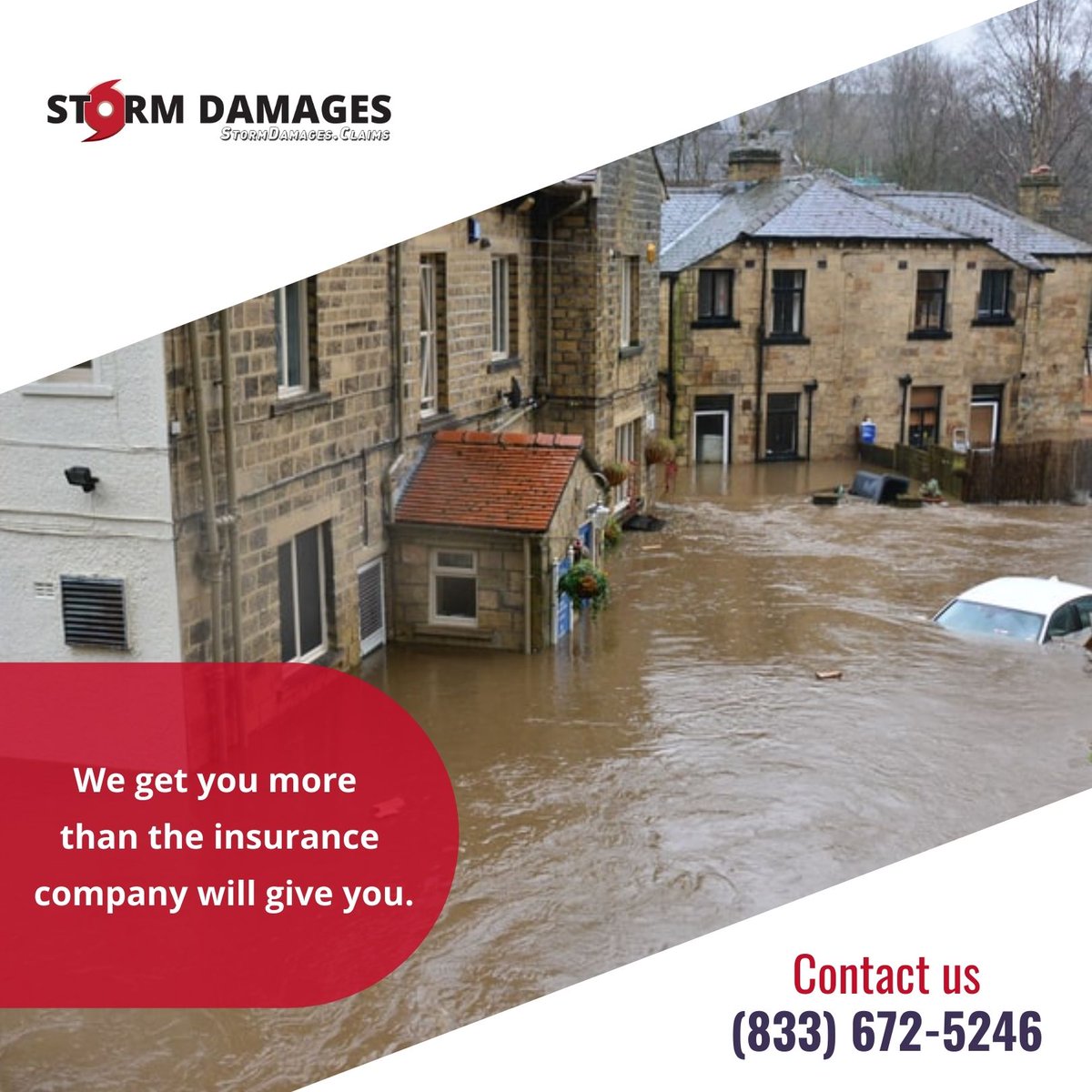 We get you more than the insurance company will give you. #Insuranceclaims #FloodDamage #WaterDamage #WindDamage #stormdamages #tornadoes #floods #hurricanes #commercialinsurance #insuranceloss #securetheproperty #insuranceloss #securetheproperty #lawyer #waterdamagerepair