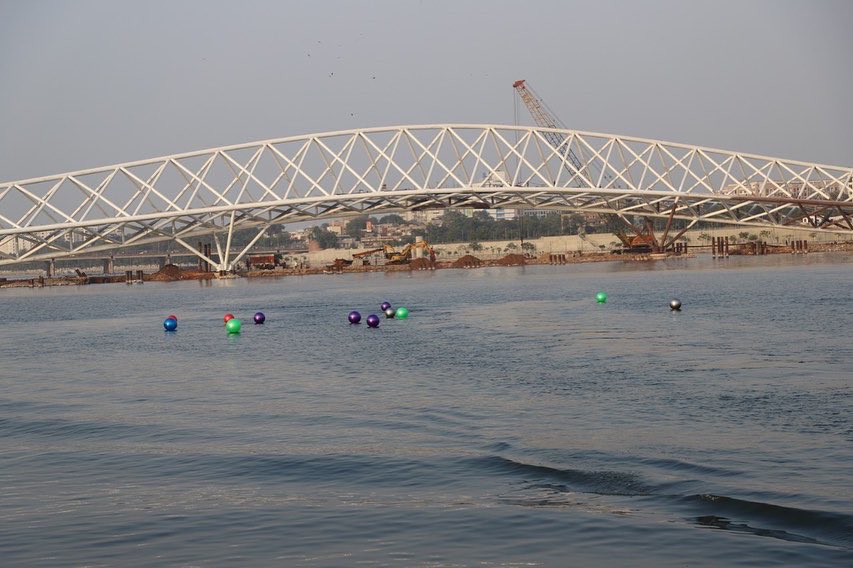 AjayChoudharyIN's tweet photo. #Comingsoon . Incredible ' The Floating Delectation ' , the Water Art Installation at Sabarmati River Front AHMEDABAD. https://t.co/HrycxzgZjH