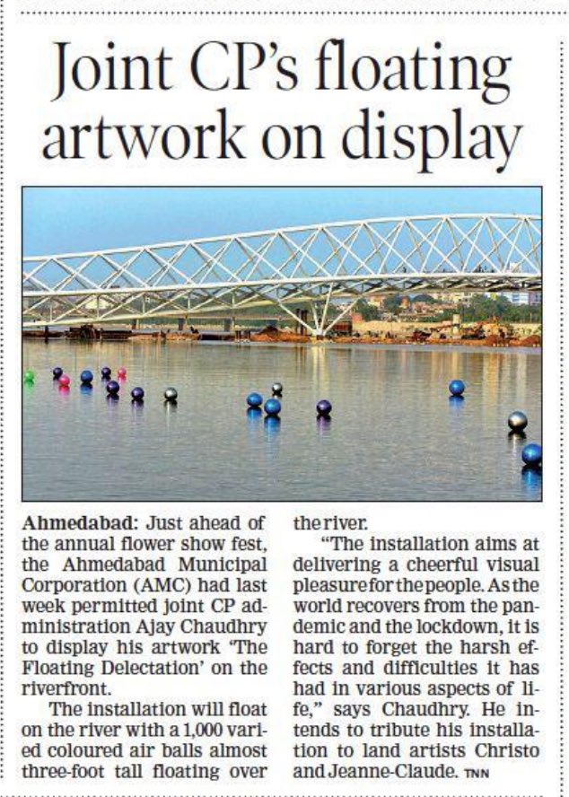 AjayChoudharyIN's tweet photo. #Comingsoon . Incredible ' The Floating Delectation ' , the Water Art Installation at Sabarmati River Front AHMEDABAD
@timesofindia https://t.co/ucvIMyMrYS