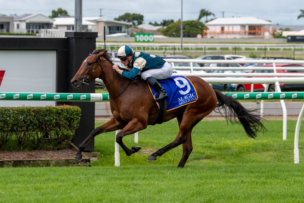 mmsnippets's tweet photo. Coolangatta confirmed favouritism for the $2 million The Star Gold Coast Magic Millions 2YO Classic with a brilliant fresh up win in today's Magic Millions BJ McLachlan Stakes at Doomben. Congratulations @cmaherracing, @mcacajamez and all connections. 
📷 - @MMcInallyPhotos. https://t.co/ZeFTGyYlEi