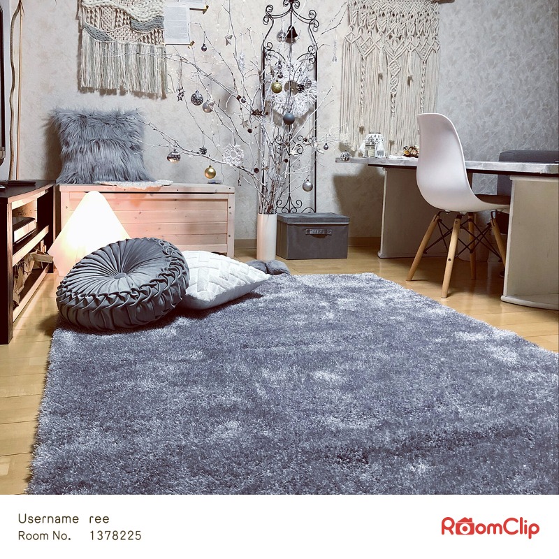 ニトリ デコホーム ラグラメシャギー ラメ シャギーラグ マット 絨毯