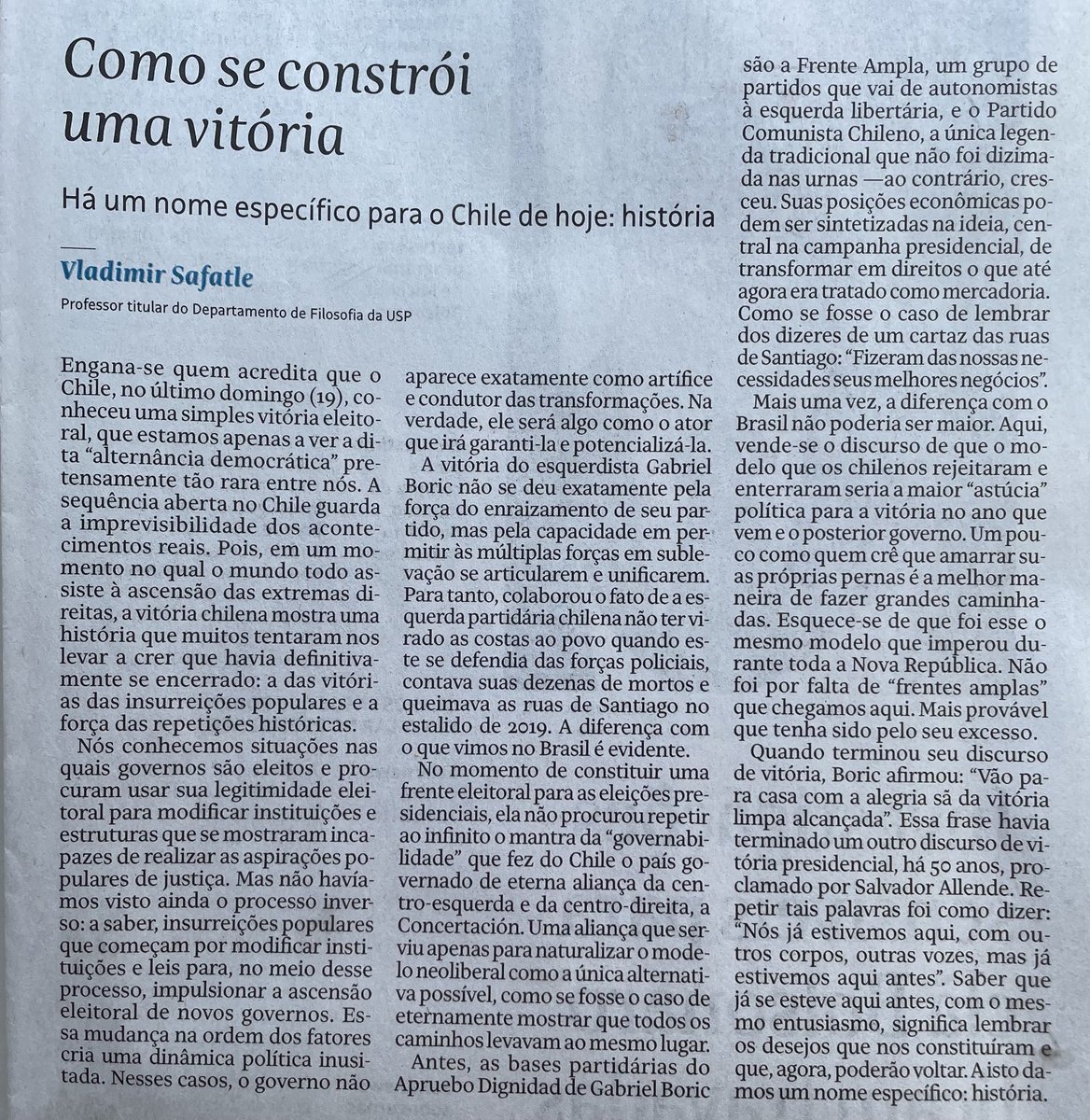 dorritharazim's tweet photo. 👏Uma beleza este artigo de ⁦@SafatleVladimir⁩ na @folha de hoje https://t.co/lNKj2JTag3