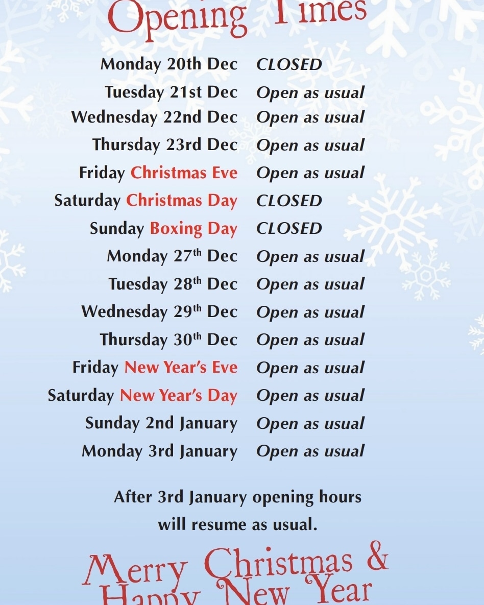 DragonPalaceBSE's tweet photo. Just a reminder on our opening times over the next week at Dragon Palace BSE
#boxingday #burystedmunds #letusdothecooking #chinesefood #christmas2021 https://t.co/P1Gk1QNGOi