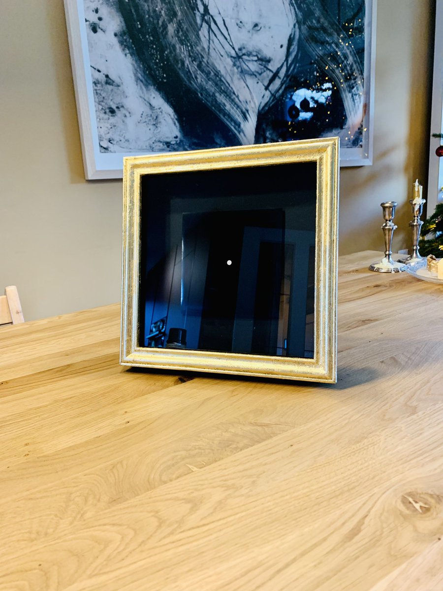 MisterJoe118's tweet photo. Bringing @muratpak’s merge to life has been blast. 24k gold leaf frame with a box frame and float mounted the piece. Alot of hours of labour but happy with the result (inspired by the @niftygateway gallery view) #NFTs #mergebypak #merge #Framed #art https://t.co/5RP2cm5fns