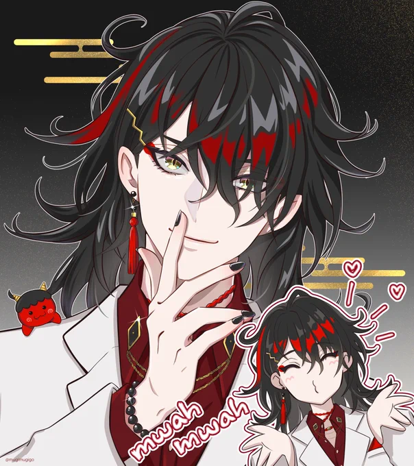 When they said "MOE MOE KYUN" on streaming...
#Akurylic #drawluca #NIJISANJI_EN #Luxiem 