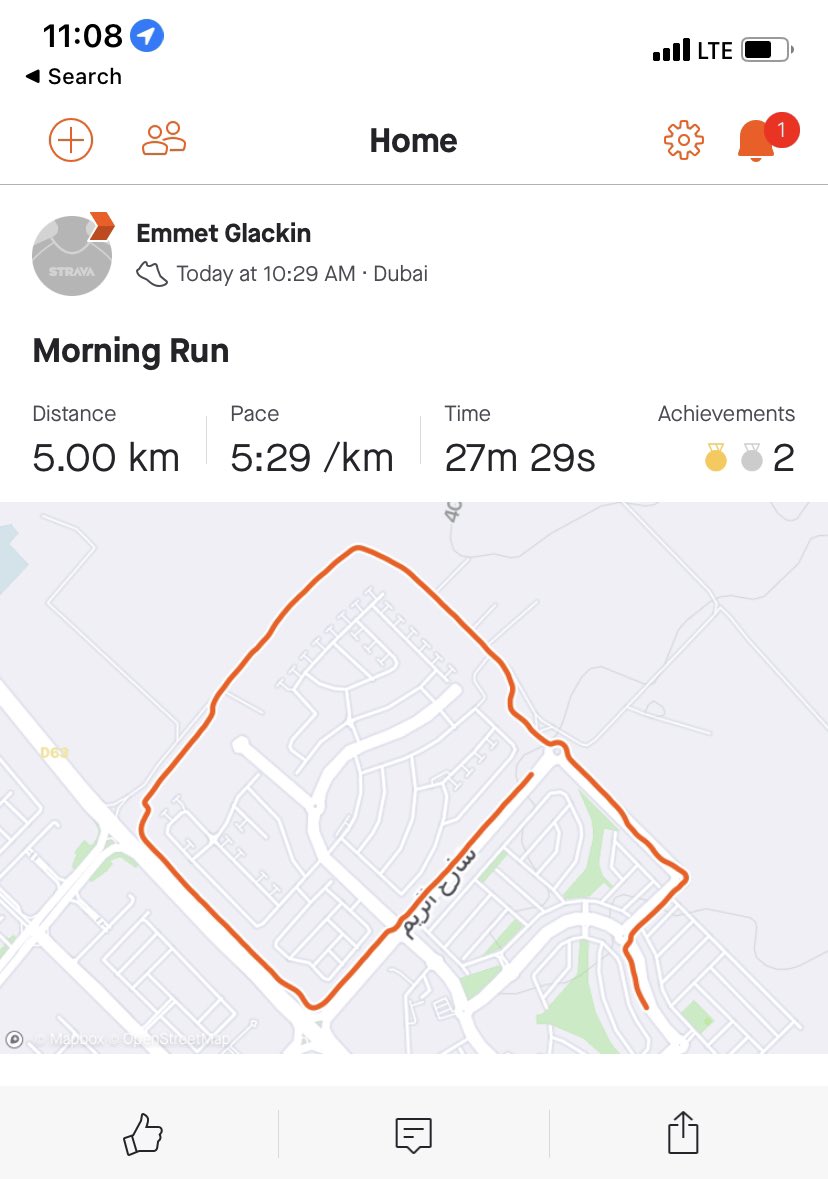 A sneaky but slow one weighed down by the festivities… thanks to <a href="/MrSteveKavanagh/">MR K</a> for the motivation and a great cause with donation <a href="/CR_UK/">Cancer Research UK</a>, I need more practise. @LiamMarshallEdu <a href="/MrAndiPrice/">Andi Price</a> <a href="/TomSale/">Thomas Sale MCCT</a>