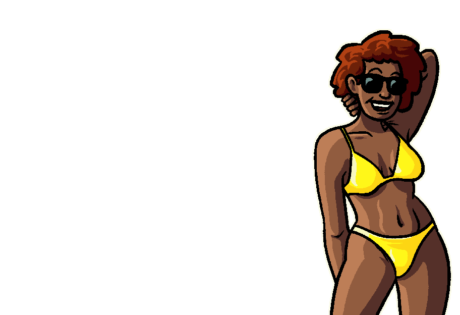 PA_Supercharged's tweet photo. Happy holidays, folks! It's summer here in NZ so instead of the usual Christmas pin-ups, here are some of the PA:S characters in their swimsuits.
#indiedev #indiegamedev #characterdesign #swimsuits #cartoonpinup https://t.co/qQGN5WHheX